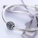 Ezüst charm 925, titokzatos szem