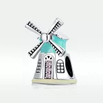 Ezüst charm 925, szélmalom
