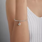 Ezüst charm 925, szülinapi torta