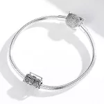 Ezüst charm 925, táskarádió