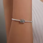 Ezüst charm 925, táskarádió