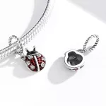 Ezüst charm 925, katicabogár