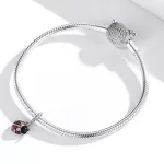 Ezüst charm 925, katicabogár