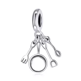 Ezüst charm 925, konyhai eszközök