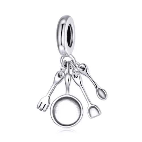 Ezüst charm 925, konyhai eszközök