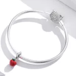 Ezüst charm, alma