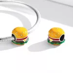 Ezüst charm, hamburger