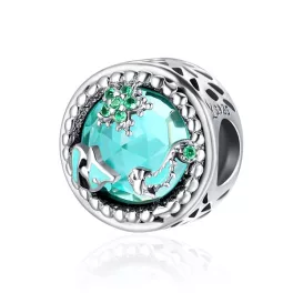 Ezüst charm, csillagos égbolt