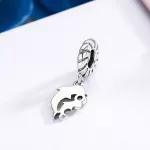 Ezüst charm 925, delfin