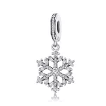 Ezüst charm 925, hópehely