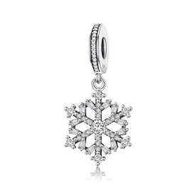Ezüst charm 925, hópehely