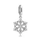 Ezüst charm 925, hópehely