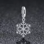 Ezüst charm 925, hópehely