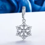 Ezüst charm 925, hópehely