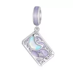 Ezüst charm, tarot kártya, A hold