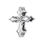 Ezüst charm 925, kereszt