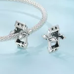 Ezüst charm 925, kereszt