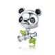 Ezüst charm 925, panda