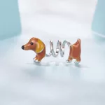 Ezüst charm 925, tacskó