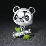 Ezüst charm 925, panda