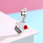 Ezüst charm 925, muffin