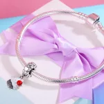 Ezüst charm 925, muffin