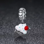 Ezüst charm 925, muffin