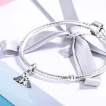 Ezüst charm 925, madárkák