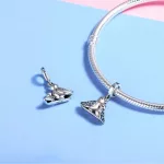 Ezüst charm 925, madárkák