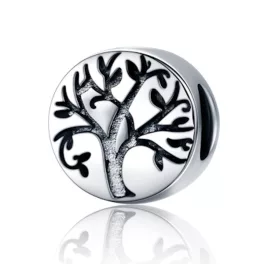 Ezüst charm, életfa