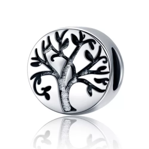 Ezüst charm, életfa