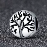 Ezüst charm, életfa