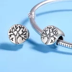 Ezüst charm, életfa