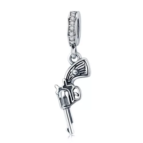 Ezüst charm 925, pisztoly