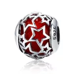 Ezüst charm csillagokkal