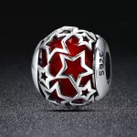 Ezüst charm csillagokkal