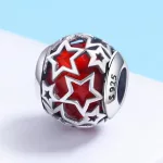 Ezüst charm csillagokkal