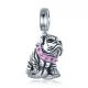 Ezüst charm 925, bulldog