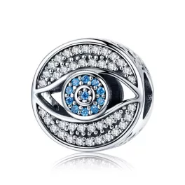 Ezüst charm 925, titokzatos szem