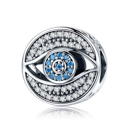 Ezüst charm 925, titokzatos szem