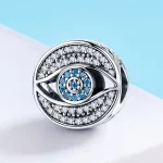 Ezüst charm 925, titokzatos szem