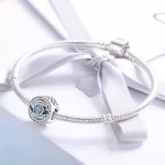 Ezüst charm 925, titokzatos szem