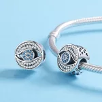 Ezüst charm 925, titokzatos szem