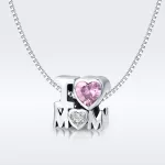Ezüst charm, I LOVE MOM