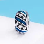 Ezüst charm, gyöngy