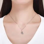 Ezüst charm 925, hold csillagokkal
