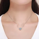 Ezüst charm, szív