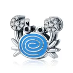 Ezüst charm, rák