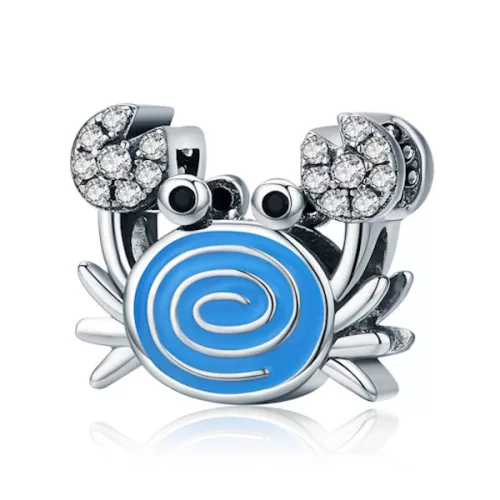 Ezüst charm, rák