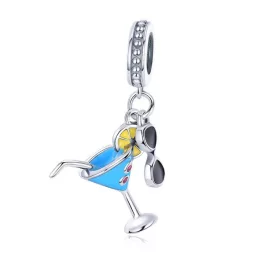 Ezüst charm 925, nyári koktél